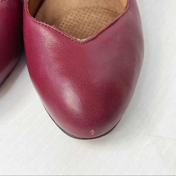 Corso Como Burgundy Leather Heels sz 8.5 - Picture 8 of 9